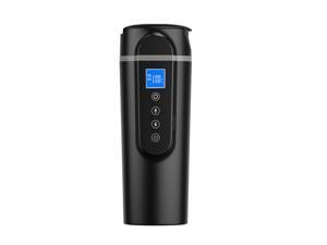 Smart Temperature Control Travel Coffee Mug Warmer 12/24V Portable Electric Car Heating Cup Travel Cup 304 Stainless Steel 450ml Car Water Bottle Easy to Clean Can heat Coffee, Tea, Milk, etc.