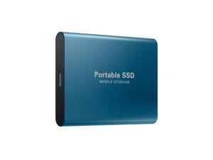 SSD Mobile Solid State Drive Mini Portable External Drive High Speed USB3.1 Type-C Interface Notebook Personal PC Expansion Upgrade Hard Drive 4TB Blue
