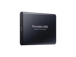 SSD Mobile Solid State Drive Mini Portable External Drive High Speed USB3.1 Type-C Interface Notebook Personal PC Expansion Upgrade Hard Drive 4TB Black