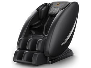 Massage Chair Recliner with Zero Gravity Heating and Bluetooth Functions Easy to Use At Home and Office(Black)