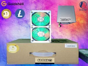 In Stock Gold-Shell MINI DOGE Pro Miner (With RGB Fans) With 750W PSU Upgraded Version From Mini Doge (One PSU Support Two Box Miners) Sold By HIGISY