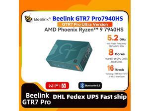 Beelink GTR7 pro AMD Ryzen9 7940HS gaming mini pc up to 65W office gamer 32G 1TB DDR5 dp display Desktop beelink GTR7PRO mini pc