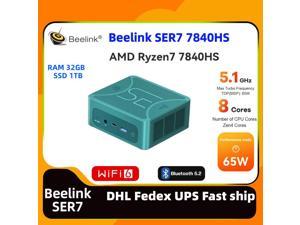 Beelink SER7 AMD Ryzen7 7840HS TDP 65W 51GHZ gaming mini pc office gamer 32G 1T DDR5 dp 4K display Desktop beelink SER7 mini pc