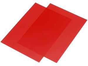 MECCANIXITY Gel Filter PVC Sheet 297X210Mm 11.7 by 8.3 Inch Clear Red for Photo Studio, Pack of 9