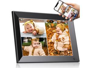 Digital Photo Frame 101 inch Electronic Picture Frame WiFi with APP Smart Electric Video Photo Frame Slideshow with Email 1280x800 IPS FHD Uploadable Digital Picture Frames Cloud Storage