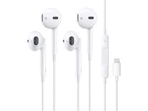 2 Pack iPhone Wired Earbuds Lightning Headphones Earphone [Apple MFi Certified] Built-in Microphone & Volume Control Headset Compatible with Apple iPhone 13/12/11 Pro Max Xs/XR/X/7/8 Plus iPad Pro