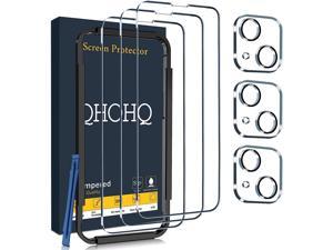 QHOHQ 3 Pack Screen Protector for iPhone 14  iPhone 13 61 Inch with 3 Pack Tempered Glass Camera Lens Protector Ultra HD 9H HardnessCase Friendly