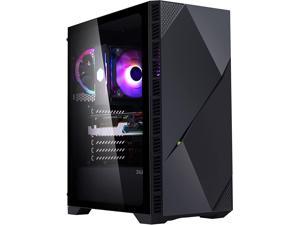 Tempered Glass Cooling System/Airflow/Cable Management（T400-MS8） Computer PC Gaming Case with Remote Control MUSETEX 8 PCS ARGB Fans ATX Mid-Tower Case with 2 × USB 3.0 