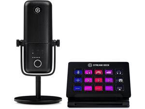 Elgato Pro Audio & Control Bundle - Stream Deck MK.1 & Wave:3 with Wave Link Mixing app, use Stream Deck as a Hardware Mixer, USB Studio Microphone, YouTube, Twitch, Zoom, Teams, Windows, Mac