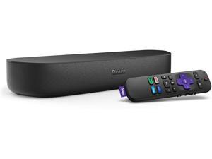 Roku Streambar, 4K/HD/HDR Streaming Media Player & Premium Audio All in One, Includes Roku Voice Remote + Roku Wireless Speakers