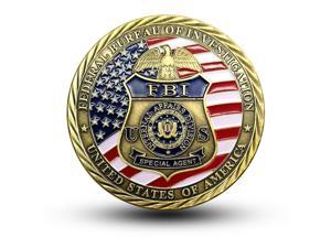 US FBI Challenge Coin St. Michael Metal Medal Gold Silver Honor Medal Gift Commemorative Significance