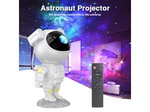 OEIN Astronaut Led Galaxy Light Projector For The Bedroom, Uses USB to Charge, No battery, Starlight Projector Galaxy Night Light with Timer and Remote Control 360 ° Rotation White