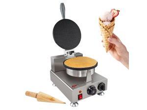 ALDKitchen Bubble Waffle Maker | Egg Waffle Machine | Improved Manual Thermostat