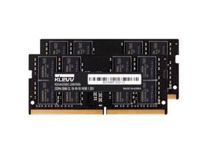 KLEVV Hynix Chips 32GB (2 x 16GB) DDR4 SODIMM PC4-21300 2666MHz CL19 Non-ECC 260 Pin Laptop Notebook Ram Memory (KD4AGS881-26N190D)
