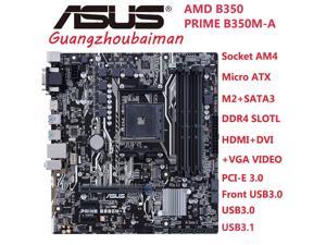 FOR Asus PRIME B350M-A Motherboard AMD b350 Ryzen Socket AM4 Athlon DDR4 3200 (OC) MHz PCI-E 3.0 M.2 SSD HDMI VGA