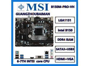 FOR MSI B150M PRO-VH Motherboard PCIe 3.0 USB 3.1 HDMI Micro-ATX Intel B150 LGA1151 Motherboard DDR4 32GB