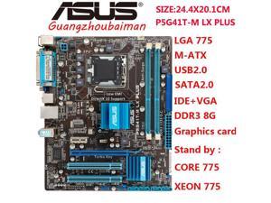 FOR ASUS P5G41T-M-LX PLUS Motherboard  Intel G41 LGA 775 Micro ATX VGA  MAX 2X4GB  DDR3 1333 SATA2 IDE USB2.0