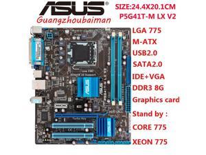 FOR ASUS P5G41T-M-LX V2 Motherboard Intel G41 LGA 775 Micro ATX VGA DDR3 1333 8GB SATA2 IDE USB2.0