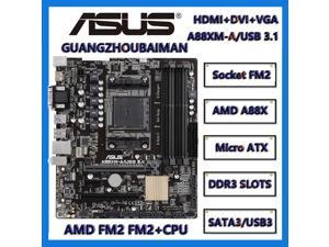 FOR ASUS A88XM-A/USB 3.1 AMD A88X Desktop PC Socket  FM2 Motherboard DDR3 32G   FM2+Cpus PCI-E 3.0 DVI USB3.0 Micro ATX