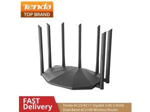 (Spot) Tenda AC23 Dual-Gigabit Dual-Band 2.4G&5.0G AC2100 Wireless Router Wifi Repeater with 7*6dBi WIFI