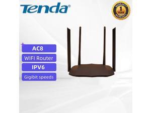 Tenda AC8 IEEE 802.11ac Ethernet Wireless Router - 1200Mbps 2.4G/5GHz WIFI 2.40 GHz ISM Band - Smart Gigabit Wireless WiFi Router Wi-Fi Repeater/ Dual Band WiFi Router, , High Speed Wireless