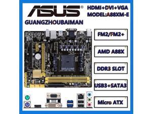 Refurbished For ASUS A88XME  AMD A88X Desktop PC Motherboard DDR3 64GB PCIE 30 DVI HDMI USB30 ATX Support AMD Socket FM2 A10  A8  A6  A4  Athlon cpus