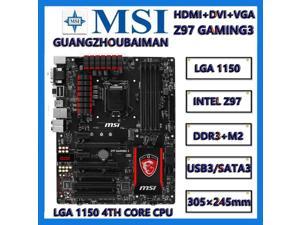Refurbished guangzhoubaiman for msi z97  gaming 3 lga 1150 ddr3 64gb Intel z97 hdmi sata 6gb s usb 30 atx Intel motherboard m2 nvme 10gb s