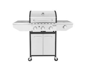 Honeydrill G310 PROME 3-Burner Propane Gas Grill with Side Burner, Stainless Steel