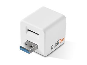 Maktar Qubii Duo USB-A Auto Backup Photos Flash Drive Photo Stick for iPhone 12/12 pro/13/13 pro for iPad & Android Type-C Phone,Photo Storage for PC/MacBook/Laptops Backup Storage External Hard Drive