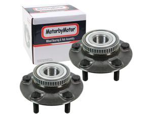 MotorbyMotor 512029 Rear Wheel Bearing and Hub Assembly with 5 Lugs Fits for Dodge Intrepid, Eagle Vision, Chrysler 300M Concorde LHS New Yorker Hub Bearing (w/ABS)-2 Pack