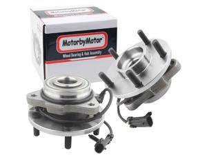 MotorbyMotor 513200 Front Wheel Bearing and Hub Assembly with 5 Lugs fits for GMC Jimmy,Chevy Blazer Low-Runout OE Directly Replacement Hub Bearing RWD w/ABS (2 Pack)