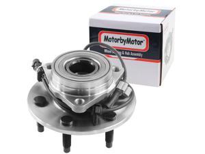 MotorbyMotor 515036 (4WD) Front Wheel Bearing and Hub Assembly with 6 Lugs w/ABS for Chevy Avalanche Express 1500 Silverado Suburban Tahoe, GMC Savana Sierra Yukon, Cadillac Escalade ESV EXT