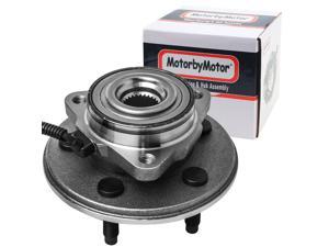 MotorbyMotor 515050 Front Wheel Bearing Hub Assembly w/5 Lugs Fits for Ford Explorer (Excludes 2 Door Sport), Mercury Mountaineer, Lincoln Aviator Low-Runout OE Directly Replacement Hub Bearing w/ABS