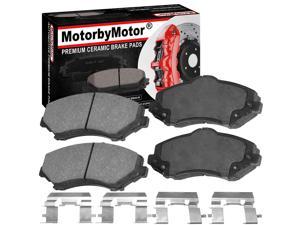 4PC Front Ceramic Brake Pads with Hardware Kits Fits for Acura CSX, Honda Accord Civic Low Dust Brake Pad
