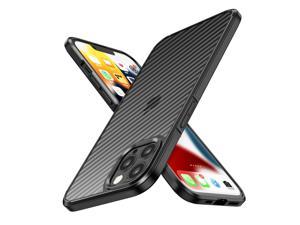 WSKEN Shockproof Slim Compatible for iPhone 13 Pro Max 67 inch Case Military Grade Drop Protection Carbon Fiber Grain Protective Fit Phone Cover for MenWomen Black