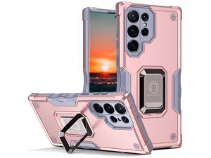 NEW Fashion Case with Stander Case For Galaxy S22 Ultra For Samsung Galaxy S22 Ultra Rose Gold
