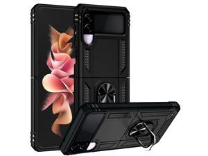 NEW Fashion Case Casing with Stander Shockproof Case For Galaxy Z Flip3 5G For Samsung Z flip 3 5g z flip3 Black