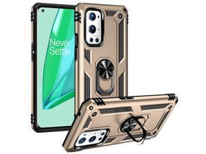 Case with Stand Shockproof Case for OnePlus 9 Pro Gold