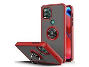 New Fashion Case with Holder stander Shockproof Case For moto g stylus 5G Red