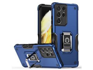 NEW Fashion Case with Stander Case for Galaxy S21 Ultra for Samsung Galaxy S21 Ultra 5G Blue