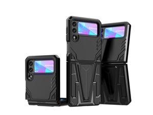 NEW Fashion Case with Stander Shockproof capa Capinha For Samsung Galaxy Z Flip 3 5G For Samsung Z flip3 zflip3 Black