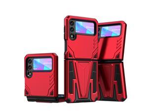 NEW Fashion Case with Stander Shockproof capa Capinha For Samsung Galaxy Z Flip 3 5G For Samsung Z flip3 zflip3 (Red)