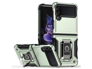 Case with Holder Stander Shockproof Case For Samsung Galaxy Z Flip 3 5G For Samsung Z Flip3 5G z flip3 Green