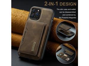 Fashion Detachable Holder Case For iPhone 13 Pro Max 67inch Coffee
