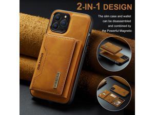 Fashion Detachable Holder Case For iPhone 13 Pro Max 67inch Brown