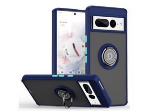 New Fashion Case with Holder stander Shockproof Case For Google Pixel 7 Pro Dark Blue