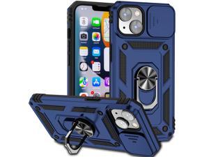 Case with Holder Stander Shockproof Case For iPhone 13 mini 54 inch Blue