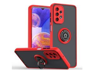 New Fashion Case with Holder stander Shockproof Case For Samsung Galaxy A23 5G Red