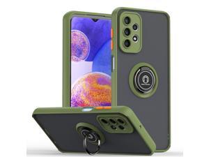 New Fashion Case with Holder stander Shockproof Case For Samsung Galaxy A23 5G Light Green