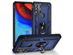 Fashion Case with Stander Shockproof Case For Moto G Play 2023 For Motorola g play 2023 Blue